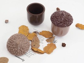 Molde silicona alhajero bellota